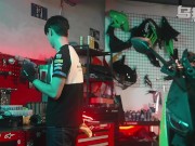 Biker girl gets a huge load of cum in her pink pussy - Psychoporn 8/16