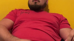 Stroking my fat Mexican dick