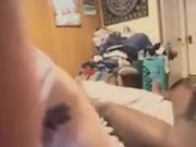 Bull tells me to suck his cock then kiss my bf. Bf didn’t like it lol 6/16