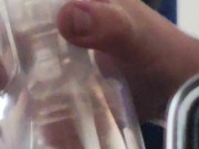 Jack off time with toy