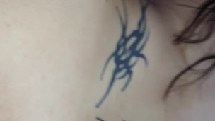 Hot milf Close up sexy pink pussy with red nail