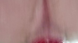 Triple anal (a little) double anal dildo riding