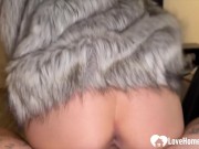 She was cold outside so she came to my place to warm up by shagging. 10/16