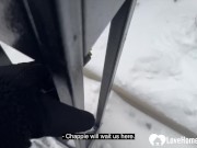 She was cold outside so she came to my place to warm up by shagging. 3/16