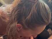 regularly I have to suck my boss in the car and swallow his cum in the parking lot 16/16