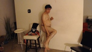 He is Posing in a Sparkly Blue Bikini Brief for Money!