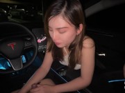 POV Cute Asian Sneaky Car Blowjob and Swallowing Every Drop - NicoLove 16/16