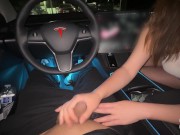 POV Cute Asian Sneaky Car Blowjob and Swallowing Every Drop - NicoLove 3/16