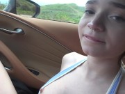 GFE session with Selima Imai blowjob in car and finger banging POV - Selina Imai 10/16