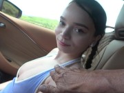 GFE session with Selima Imai blowjob in car and finger banging POV - Selina Imai 7/16