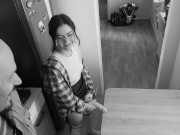 Nerdy girl is a PEGGING MONSTER 3/16