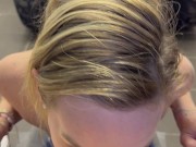 he comes into the garage to get sucked and I swallow his sperm while smoking my cigarette 3/16