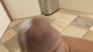 Bathroom Cumshot BBC 7 Inches