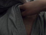 POV, amateur video... During the night she comes to touch and give him a handjob                   . 1/16