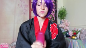 Cosplay: Konan's Draining Handjob (NARUTO)