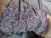 Rubbing Cock against My Stepsister's Perfect Ass and Pussy in Dress till Cum 7/16