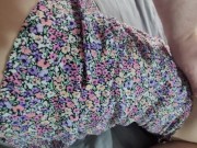 Rubbing Cock against My Stepsister's Perfect Ass and Pussy in Dress till Cum 8/16