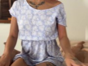 Minha esposa contratou a vizinha para arrumar a casa e eu cheguei mais cedo de surpresa