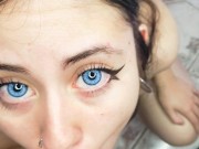 Minha linda vizinha veio na minha casa depois do serviço e mamou minha piroca grossa, gozada na boca 2/16