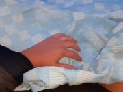 My work colleague licked my pussy under a blanket in the field so no one could see