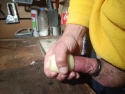 In the garage dick