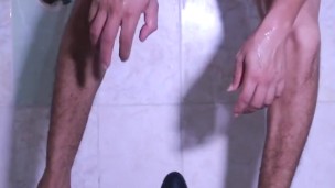 Mexican gay riding his Big dildo