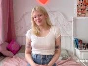 Ersties - Sexy Blonde Lizzy Gets Off With Dildo 3/16