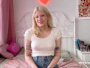 Ersties - Sexy Blonde Lizzy Gets Off With Dildo 4/16