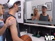 VIP4K. Caring beauty lets beloved cum inside bald vagina after hot sex 4/16