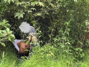 Caminata con follada y mamada al aire libre alguien nos descubre 16/16