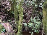 Caminata con follada y mamada al aire libre alguien nos descubre 4/16