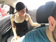 beautiful journalist changes clothes in the back seat of the uber 12/16