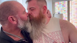Three Hairy Bears get naked and breed