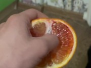 Порвал цитрус своим членом | Нежно потёр | Кончил в апельсин - Screenshot 1 of 16 - Teenage