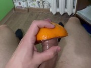 Порвал цитрус своим членом | Нежно потёр | Кончил в апельсин - Screenshot 10 of 16 - кончил