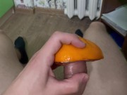 Порвал цитрус своим членом | Нежно потёр | Кончил в апел