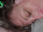 MILF Slut Eats Ass & Sucks Cock on Command!  Facial Finale! 16/16