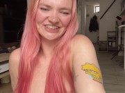 Femdom Dick Slapping with Cum Countdown 15/16