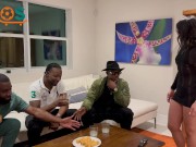 Trailer Brick Cummings had his football teammates over to watch the boxing match, but when he asked his girlfriend Emerald 4/16