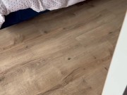 he comes to empty his balls on my leggings just after returning from work 1/16