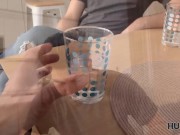 HUNT4K. Lassie is excited after shower so much that gets it on before BF 4/16