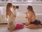 WOWGIRLS Gorgeous models Nancy A and Eva Blume licking each other's pussy in this lesbian video 7/16