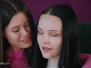 ULTRAFILMS Gorgeous models Evelin Elle and Amelia Riven satisfying each other's pussy 2/16