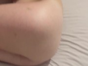 I touched his balls and I felt that they were full he had to empty them on my small tits 11/16