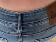 he joins me in the laundry room and cums on my jeans ass 15/16