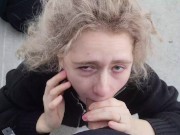 MaryJane lets him cum in her mouth and beats herself 13/16