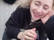 MaryJane lets him cum in her mouth and beats herself 8/16