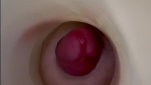 Quick fuck mouth fleshlight - inside view - diep cumming