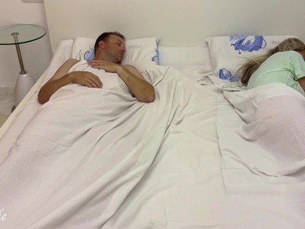 Wife Wakes Up and Enjoys Watching Her Husband with Their Girlfriendreal cuckquean wife