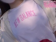 【素人】露出調教ノーブラショッピング後は車ドア全開で中出しSEX 素人カップル/美少女/色白美乳/中出し/フル動画(26分)/일본여대생과질내사정섹스 7/16